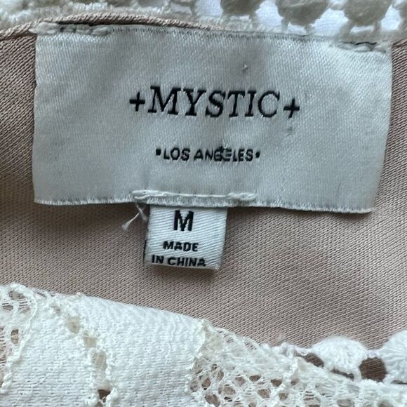 Mystic Juniors Fit and Flare Lace V Neck Sleeveless Romantic  Lace Mini Dress M - Picture 8 of 8